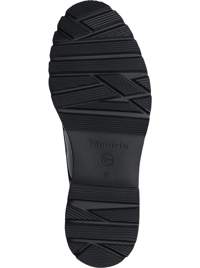 Mocassin à lacets tamaris Noir - Kiabi