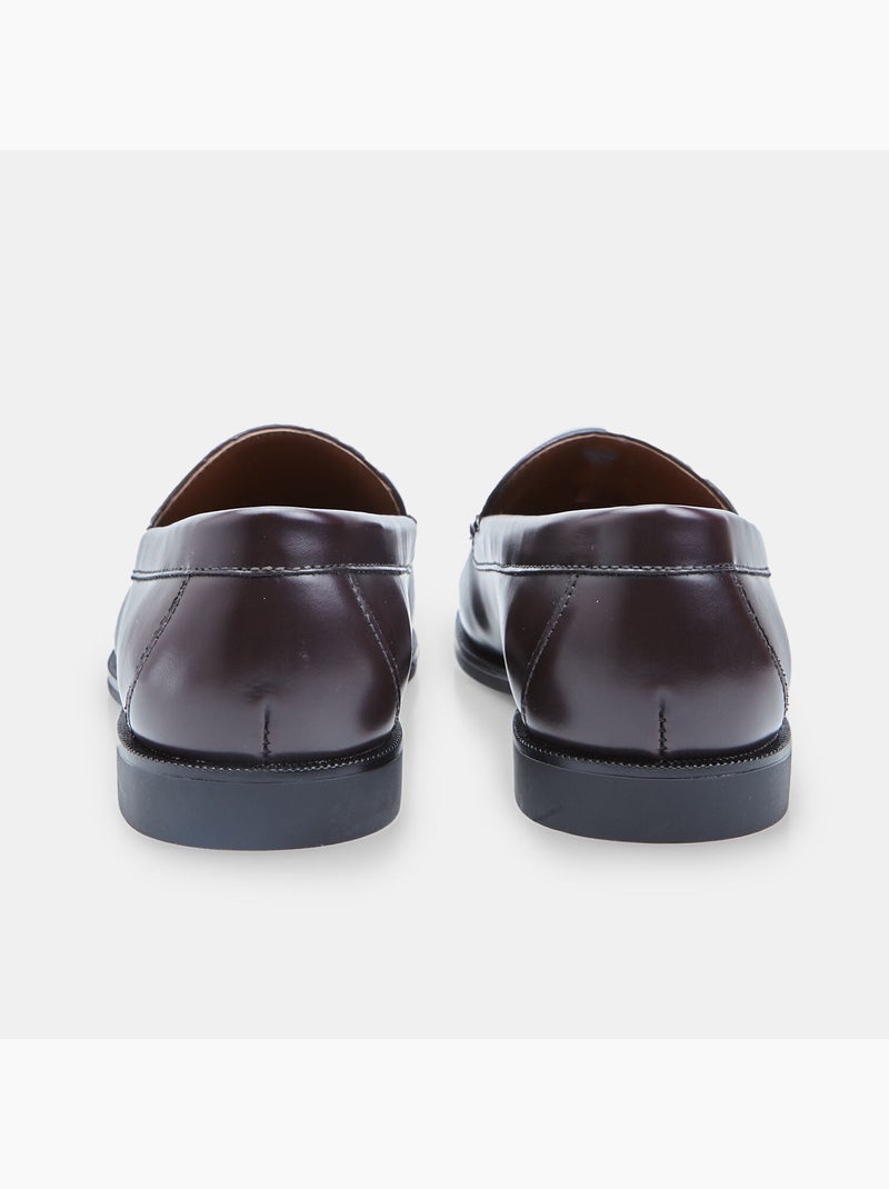 Mocassin à pampilles Bata Bordeaux - Kiabi
