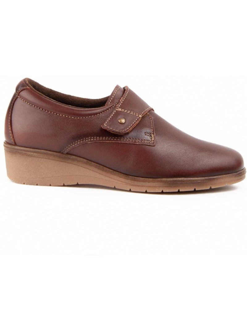 Mocassin à Pointe Cuir Naturel Purapiel Marron - Kiabi