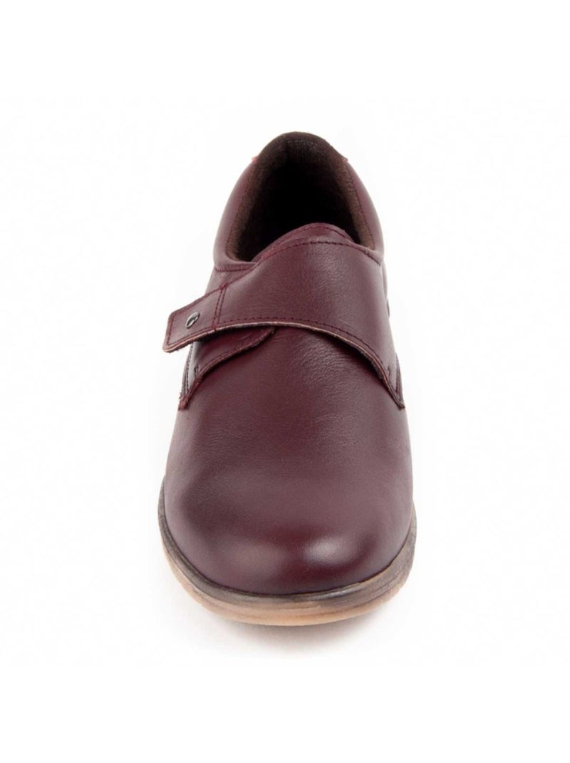 Mocassin à Pointe Cuir Naturel Purapiel Rouge - Kiabi