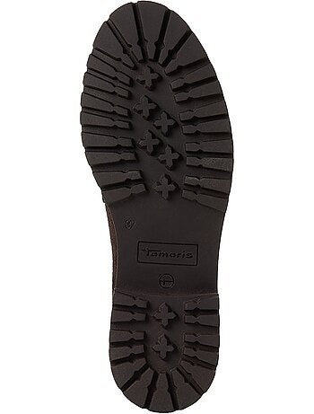 Mocassin à talon cuir tamaris