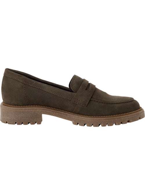 Mocassin à talon cuir tamaris - Kiabi Mocassin à talon cuir tamaris - Kiabi