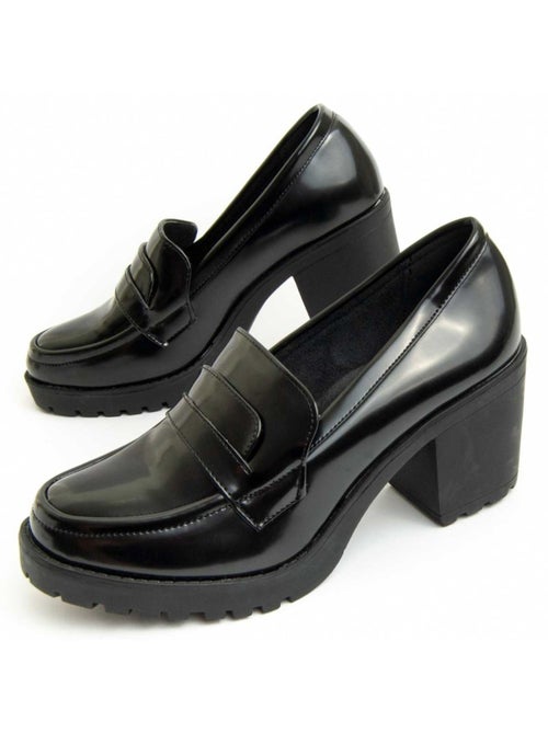 Mocassin à Talon Matériel Synthétique Montevita - Kiabi