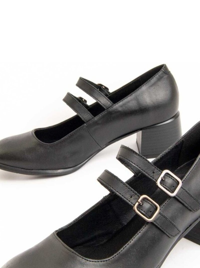 Mocassin à talon Purapiel Moccasiah3 Noir - Kiabi