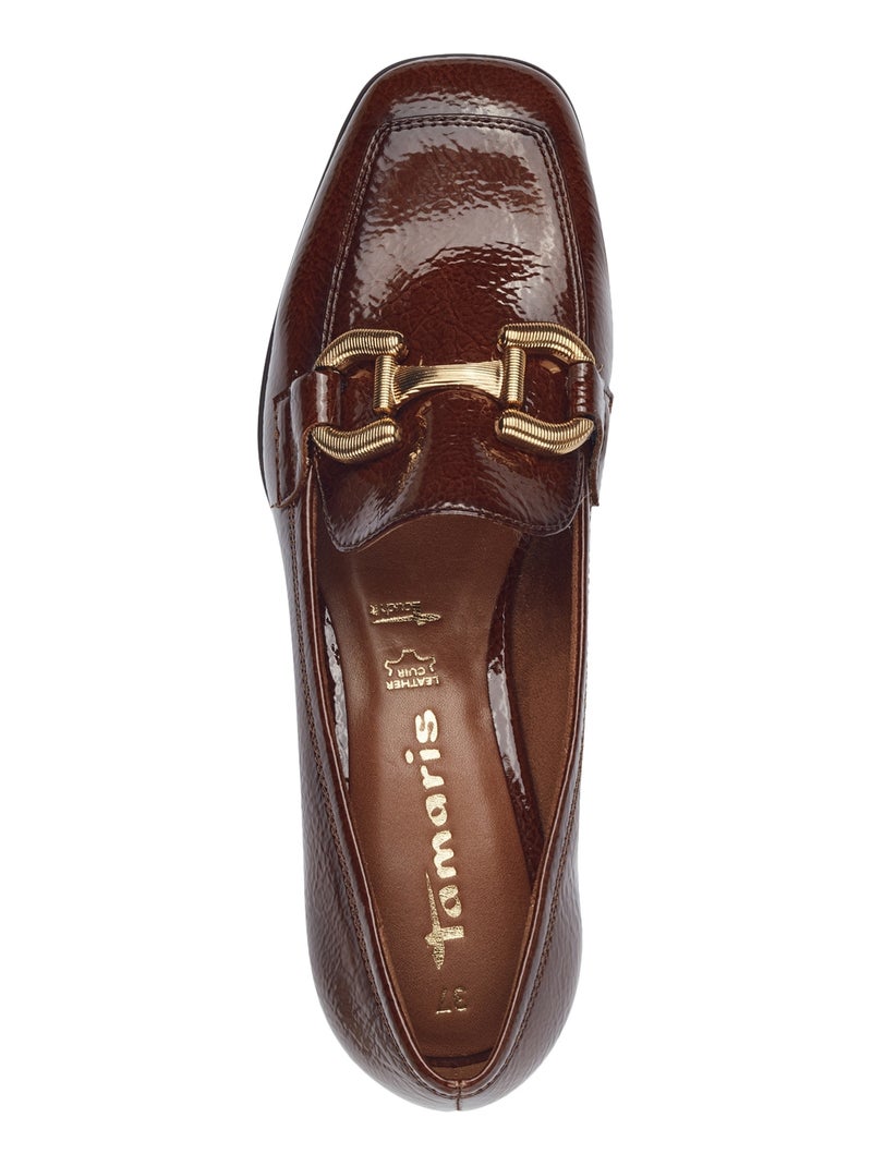 Mocassin à Talon Tamaris Marron - Kiabi