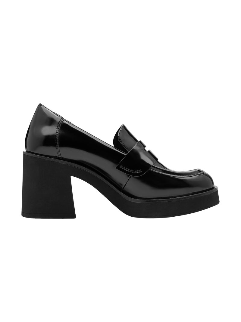Mocassin à Talon Tamaris Noir - Kiabi