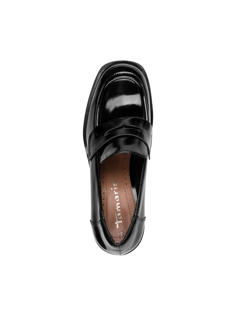 Mocassin à Talon Tamaris Noir - Kiabi
