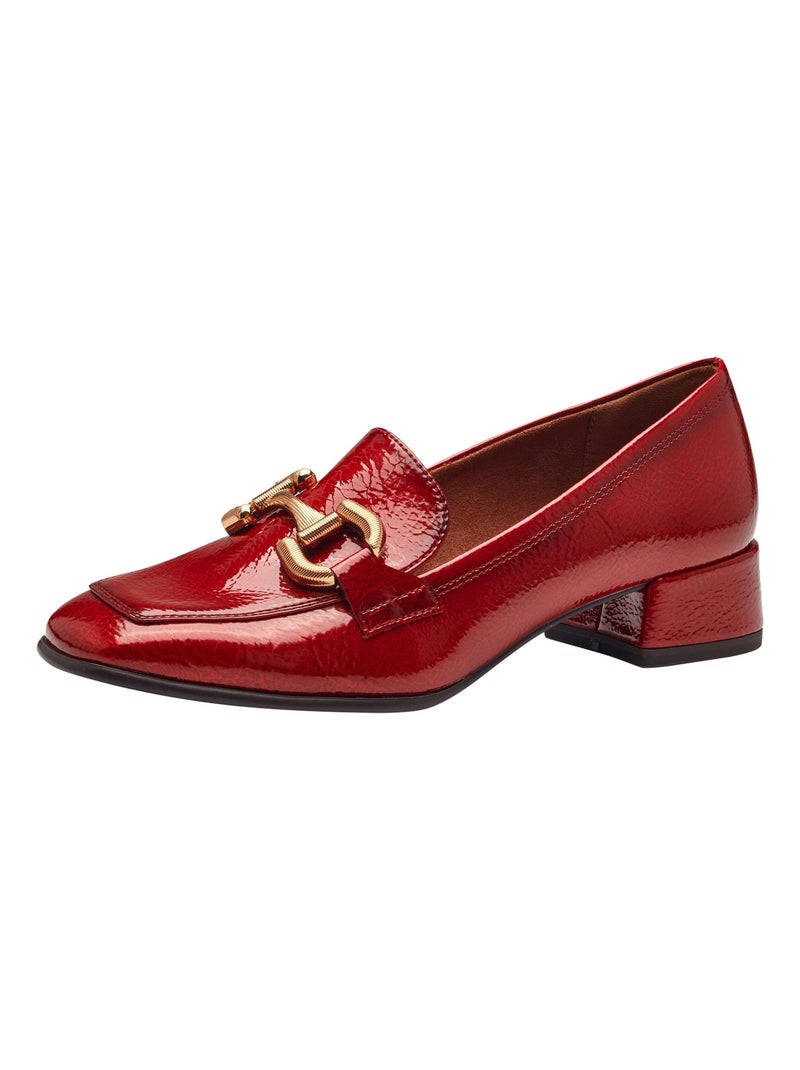 Mocassin à Talon Tamaris Rouge - Kiabi
