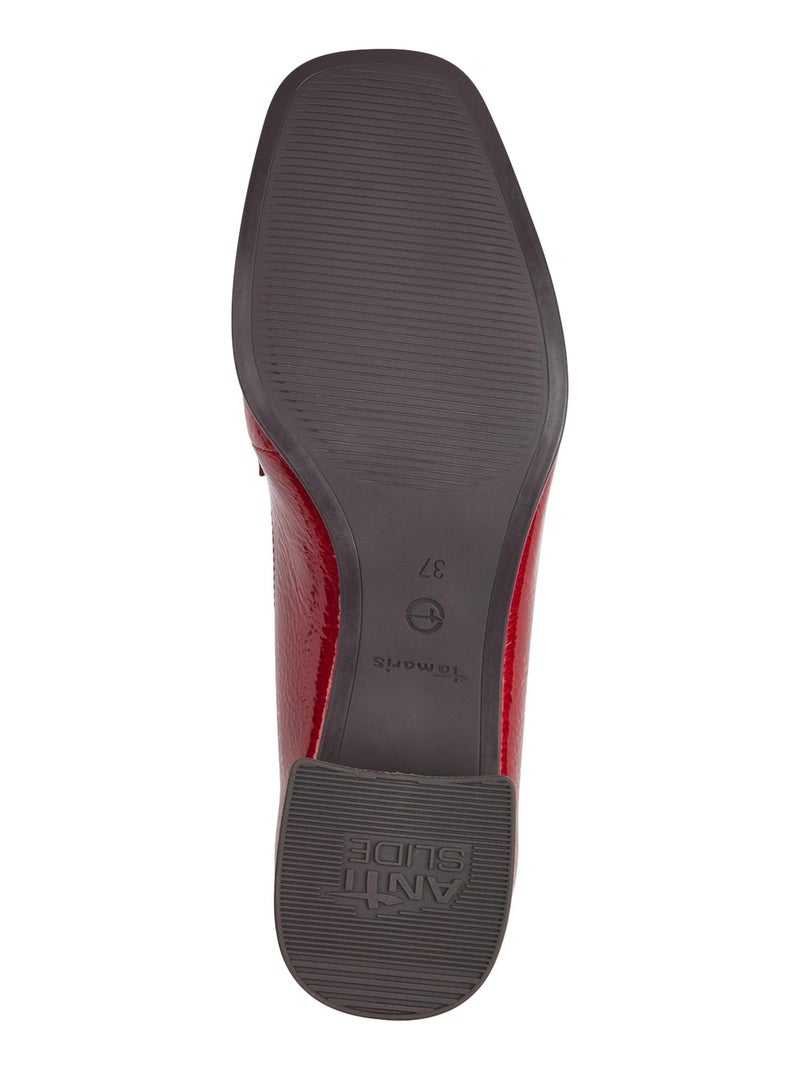 Mocassin à Talon Tamaris Rouge - Kiabi