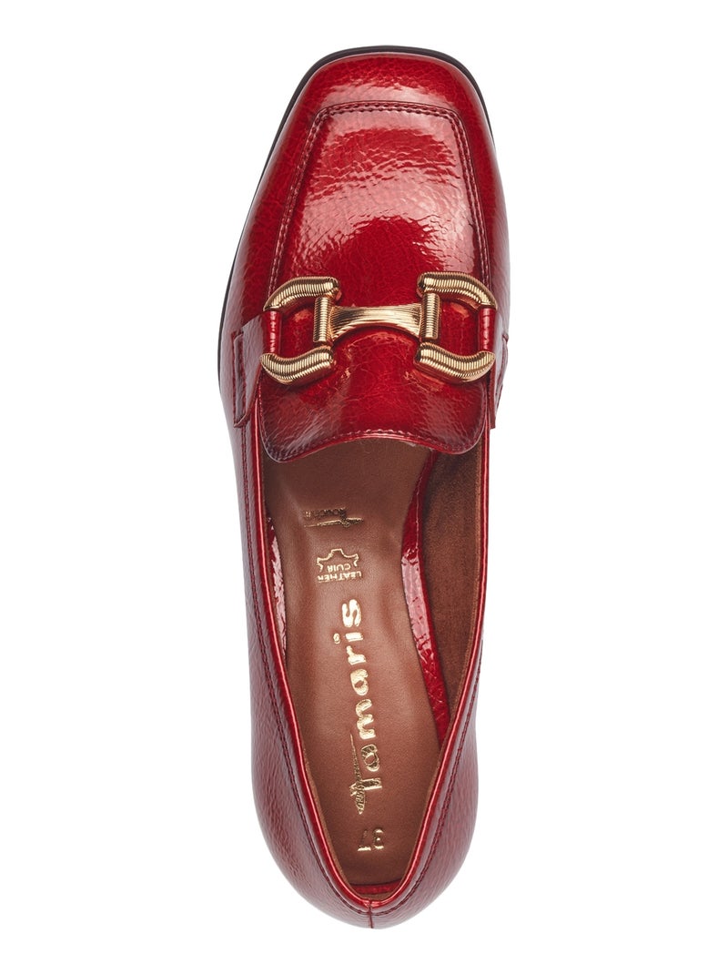 Mocassin à Talon Tamaris Rouge - Kiabi
