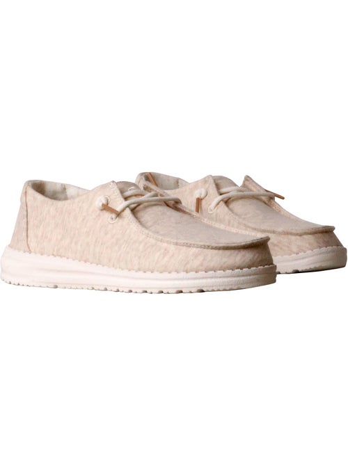Mocassin Basse à Lacets Hey Dude Wendy Stretch Jersey - Kiabi