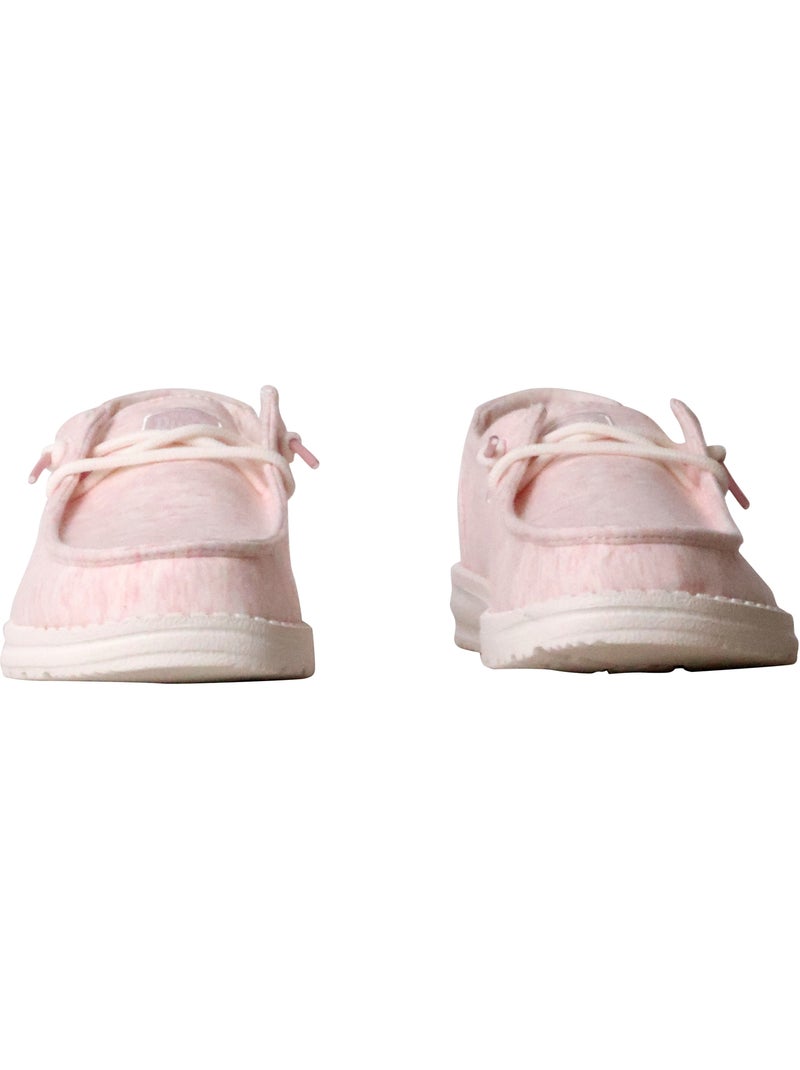Mocassin Basse à Lacets Hey Dude Wendy Stretch Jersey Rose - Kiabi
