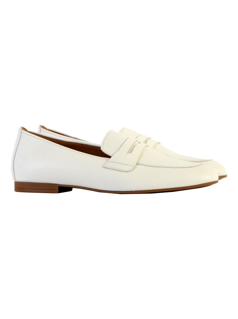Mocassin Basse Cuir Gabor Samtchevreau Blanc - Kiabi