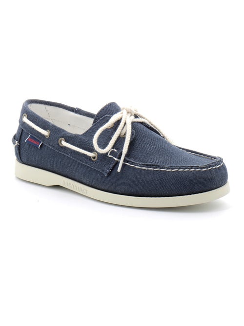 Mocassin Basse Cuir Sebago Portland 10OZ Washed Canvas - Kiabi