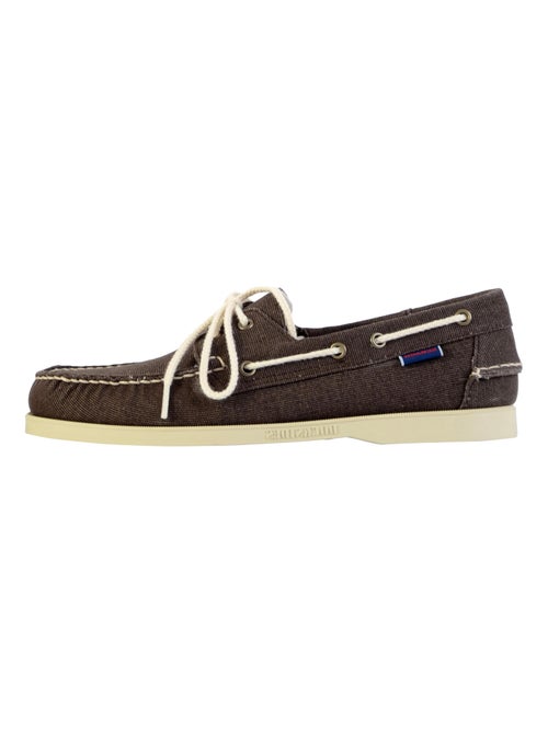 Mocassin Basse Cuir Sebago Portland 10OZ Washed Canvas - Kiabi