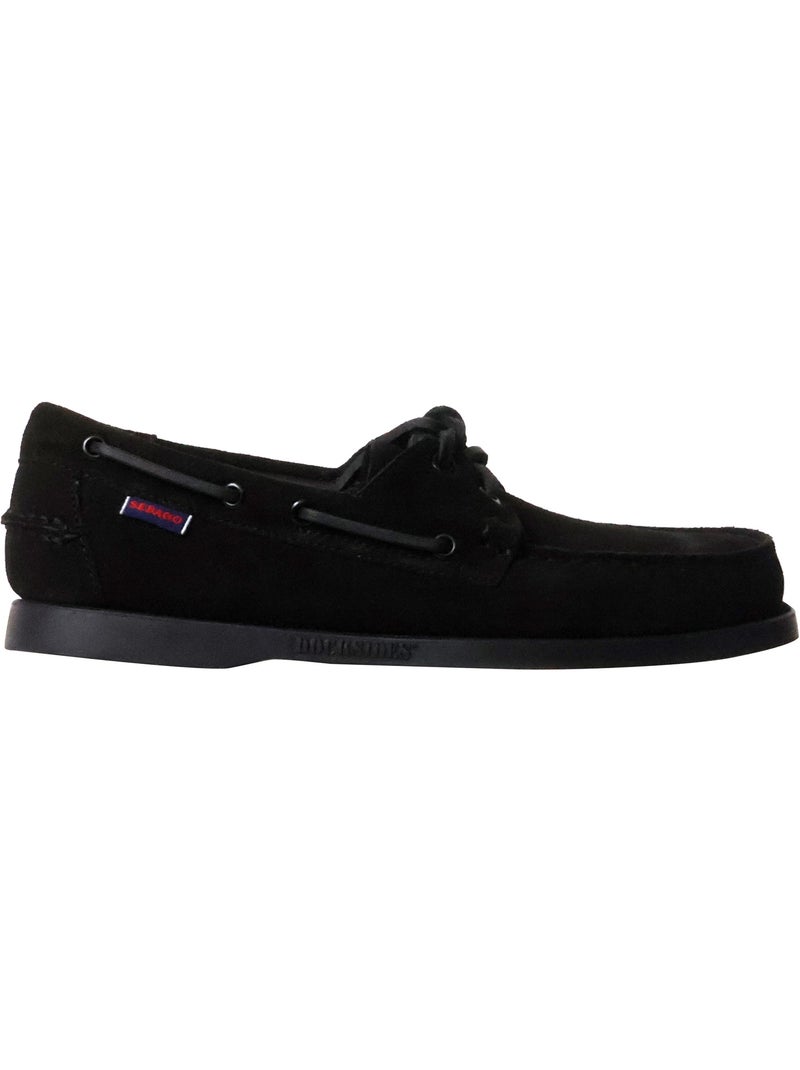Mocassin Basse Cuir Sebago Portland Flesh Out Noir - Kiabi