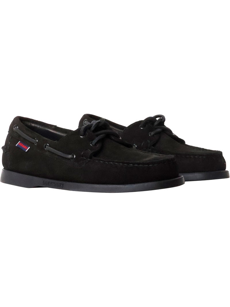 Mocassin Basse Cuir Sebago Portland Flesh Out Noir - Kiabi
