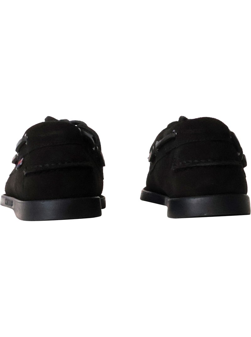 Mocassin Basse Cuir Sebago Portland Flesh Out Noir - Kiabi