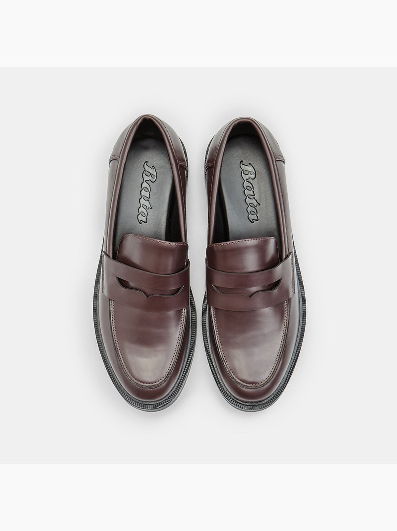 Mocassin Bata Bordeaux - Kiabi