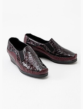 Mocassin cuir bi-matière - Afibel