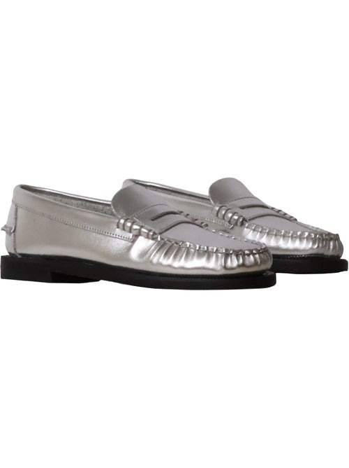 Mocassin Cuir Docksides Sebago Dan Met Woman - Kiabi