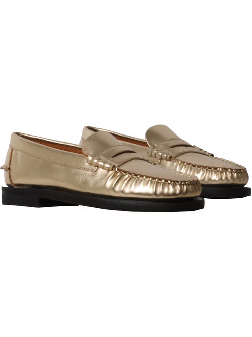 Mocassin Cuir Docksides Sebago Dan Met Woman - Kiabi