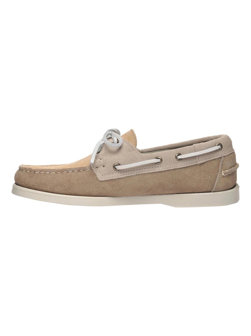 Mocassin Cuir Docksides Sebago Portland Jib Camel - Kiabi