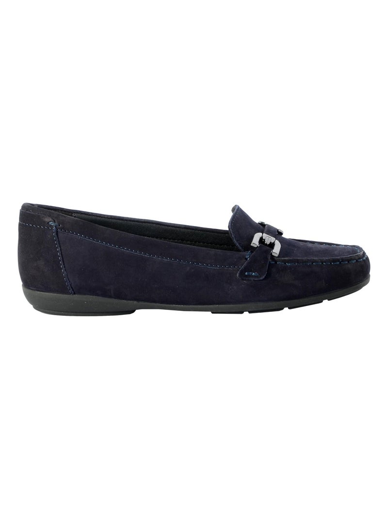 Mocassin Cuir Geox Annytah Bleu - Kiabi
