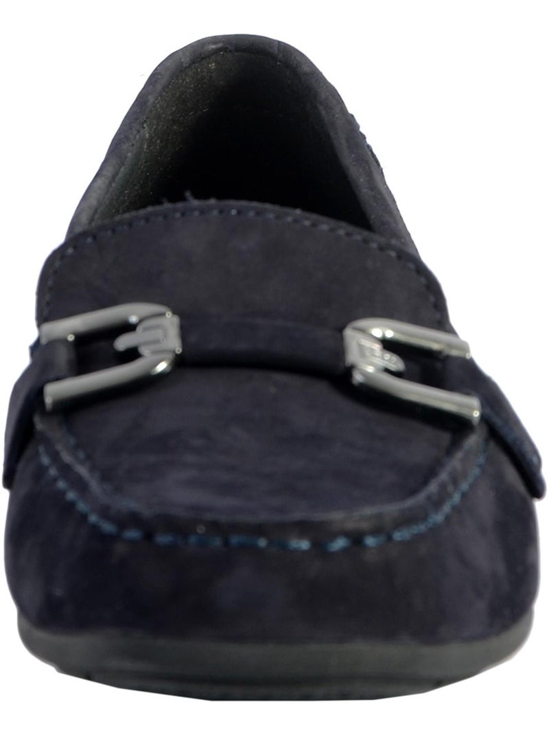 Mocassin Cuir Geox Annytah Bleu - Kiabi