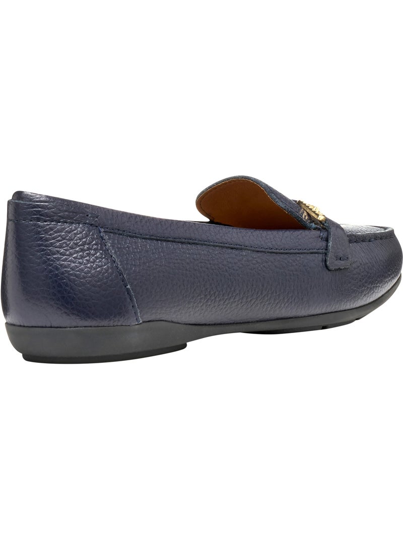 Mocassin Cuir Geox Annytah Bleu - Kiabi