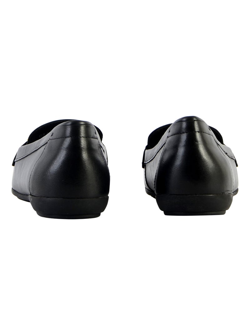 Mocassin Cuir Geox Annytah Noir - Kiabi