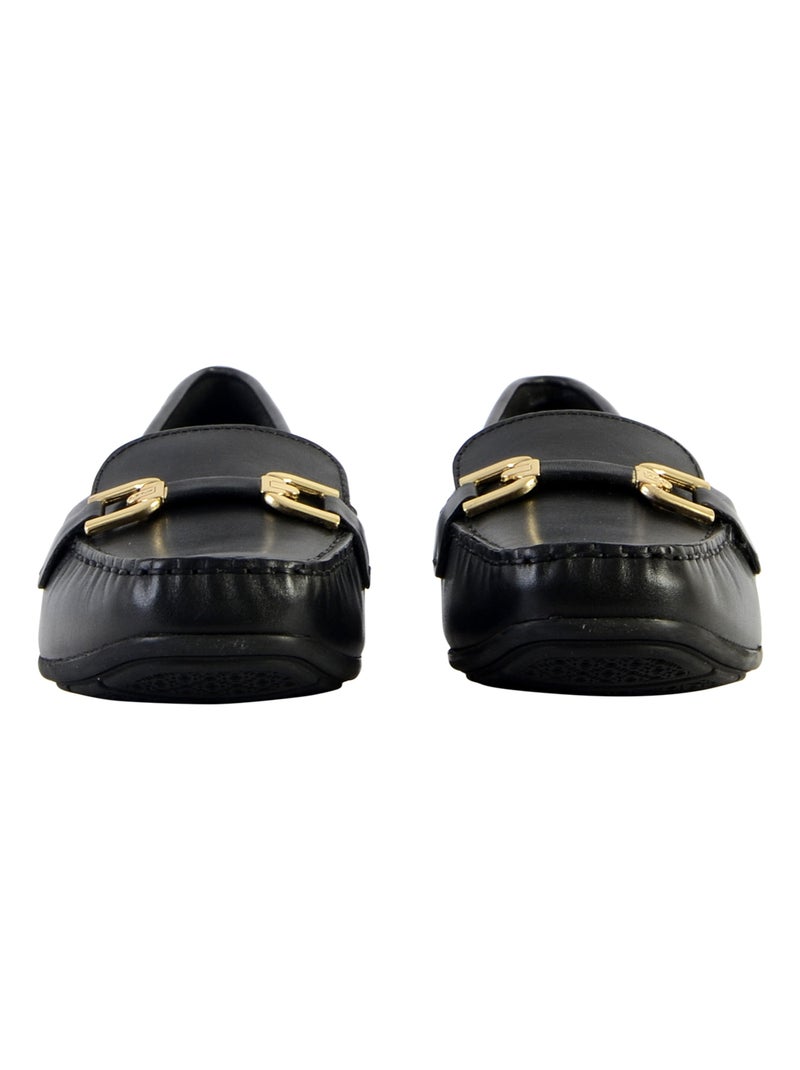 Mocassin Cuir Geox Annytah Noir - Kiabi