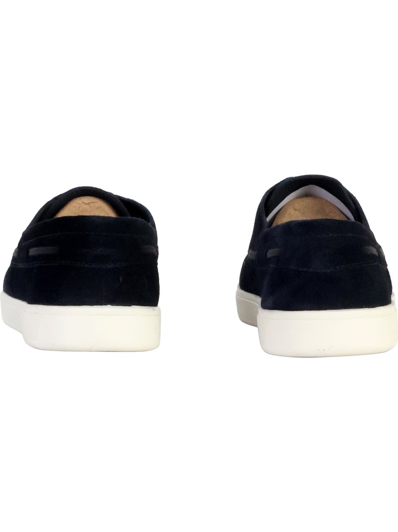 Mocassin Cuir Geox Avola Bleu marine - Kiabi