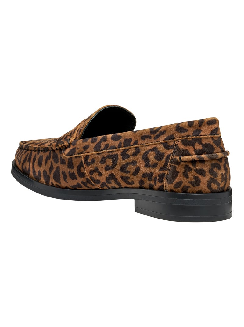 Mocassin Cuir Geox Cloride Marron - Kiabi