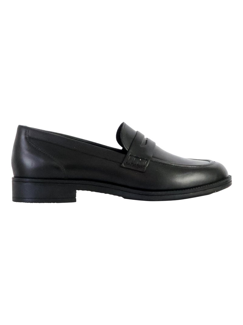 Mocassin Cuir Geox Jaylon Noir - Kiabi