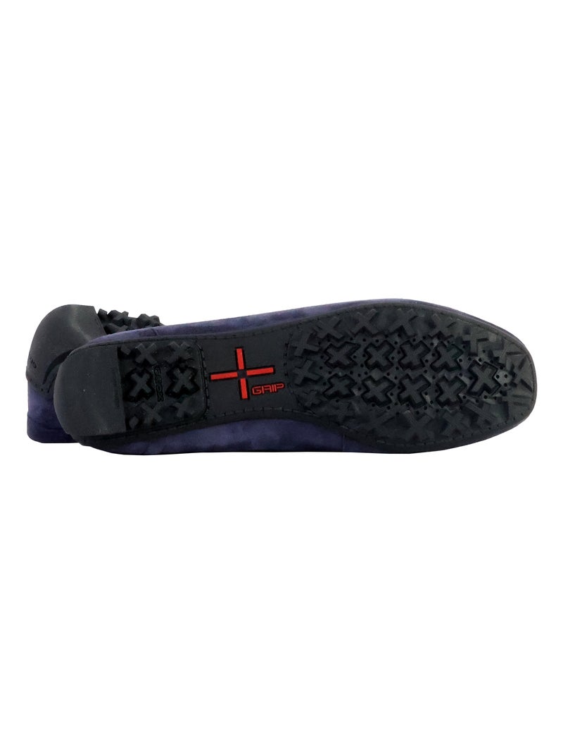 Mocassin Cuir Geox Kosmopolis Bleu - Kiabi