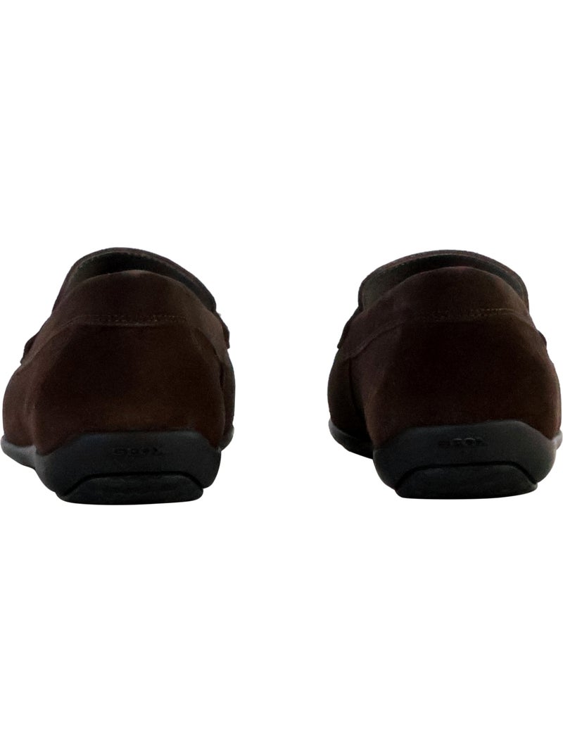Mocassin Cuir Geox U Ascanio C Noir - Kiabi