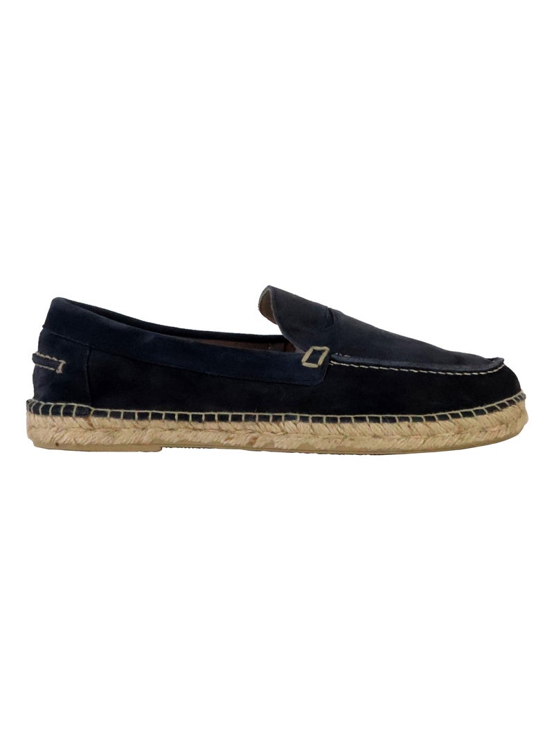 Mocassin Cuir Natural World Bleu marine - Kiabi