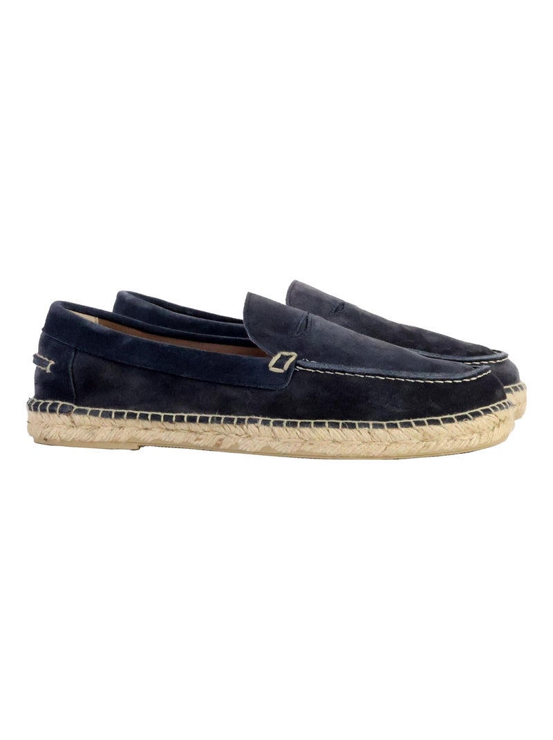 Mocassin Cuir Natural World Bleu marine - Kiabi