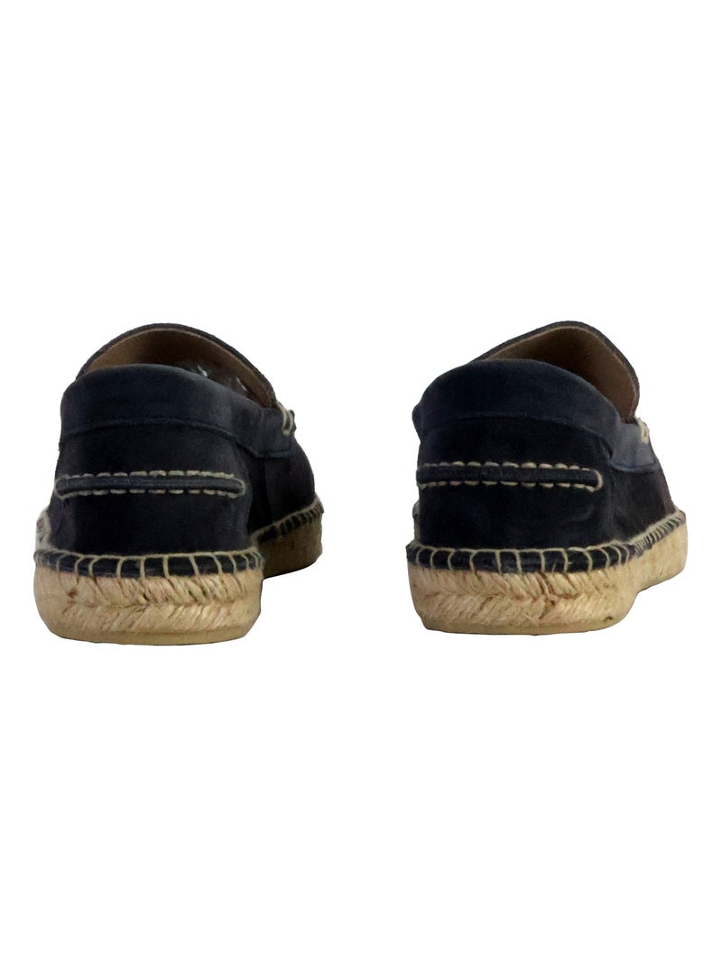 Mocassin Cuir Natural World Bleu marine - Kiabi