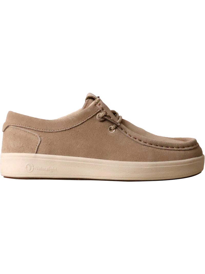 Mocassin Cuir Natural World Deya Wallabi NL Beige - Kiabi