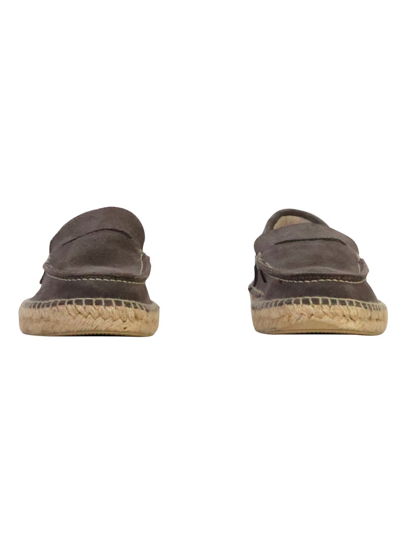 Mocassin Cuir Natural World Gris - Kiabi