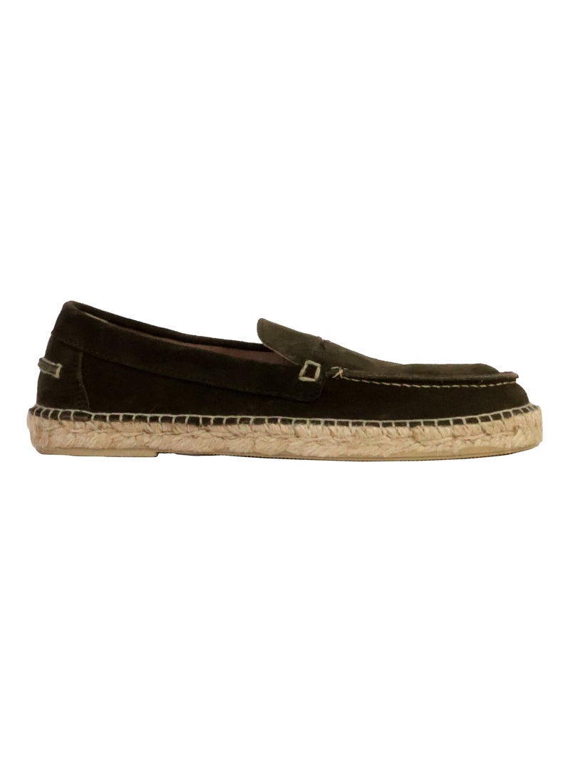 Mocassin Cuir Natural World Kaki - Kiabi