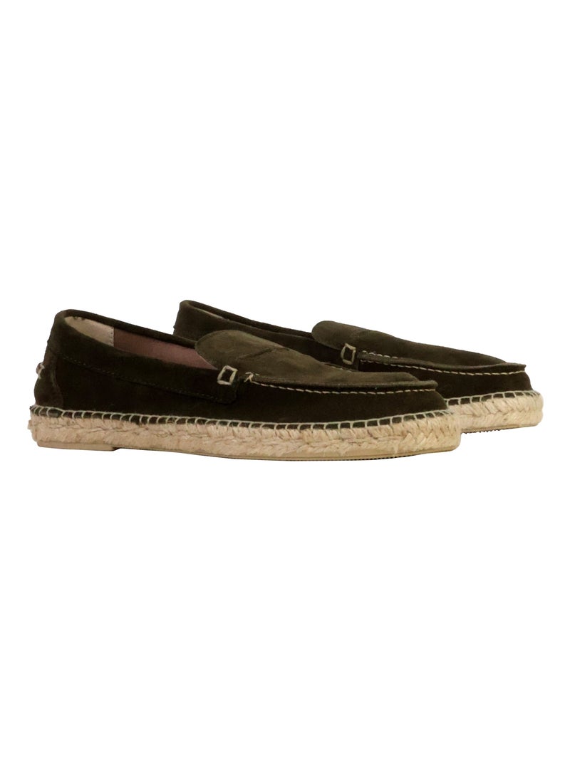 Mocassin Cuir Natural World Kaki - Kiabi