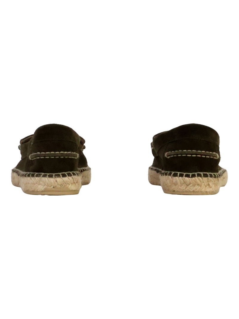 Mocassin Cuir Natural World Kaki - Kiabi