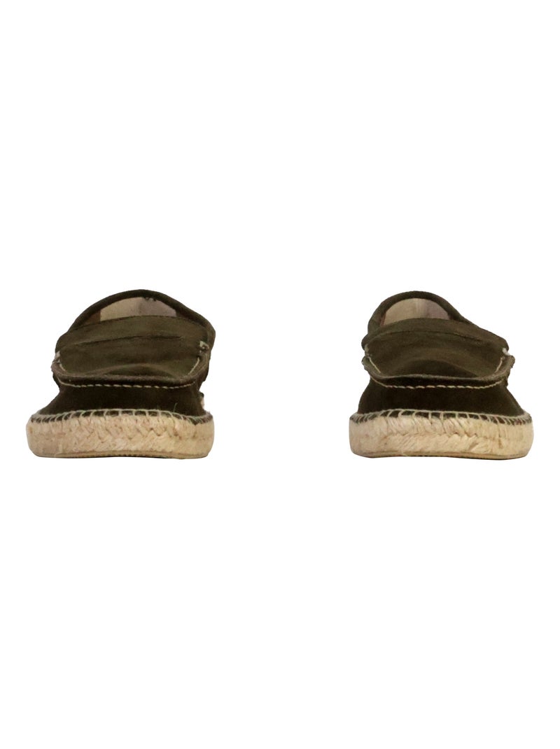 Mocassin Cuir Natural World Kaki - Kiabi