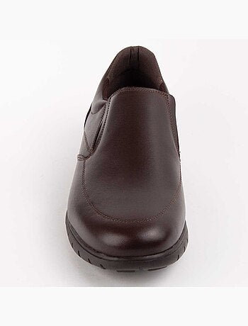 MOCASSIN CUIR NATUREL BRUN