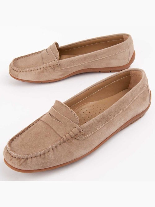 Mocassin Cuir Naturel Purapiel - Kiabi