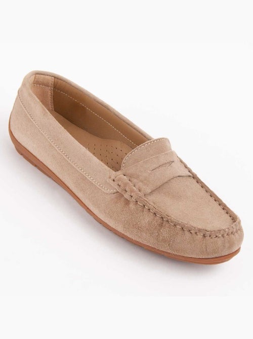 Mocassin Cuir Naturel Purapiel - Kiabi