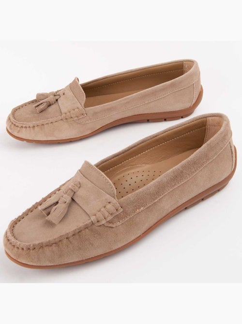 Mocassin Cuir Naturel Purapiel - Kiabi